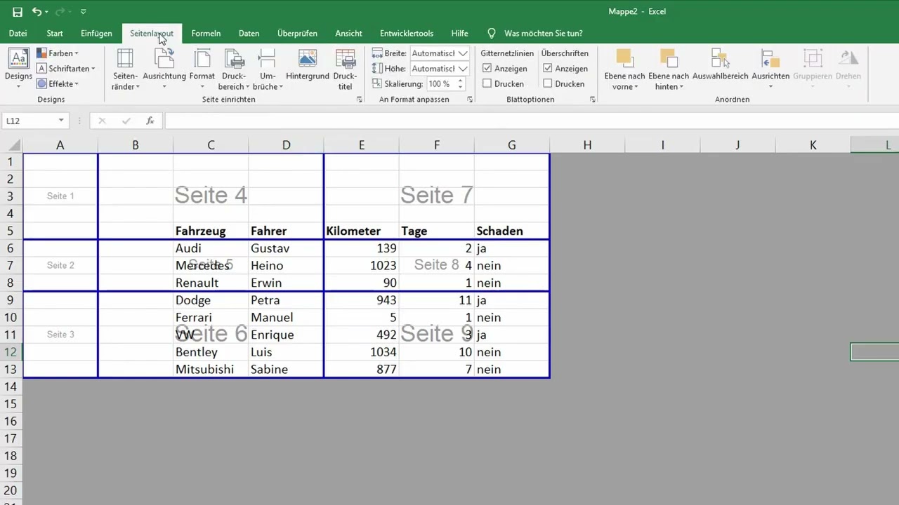 Excel: Seitenumbruch l&ouml;schen &ndash; manuelle Umbr&uuml;che entfernen