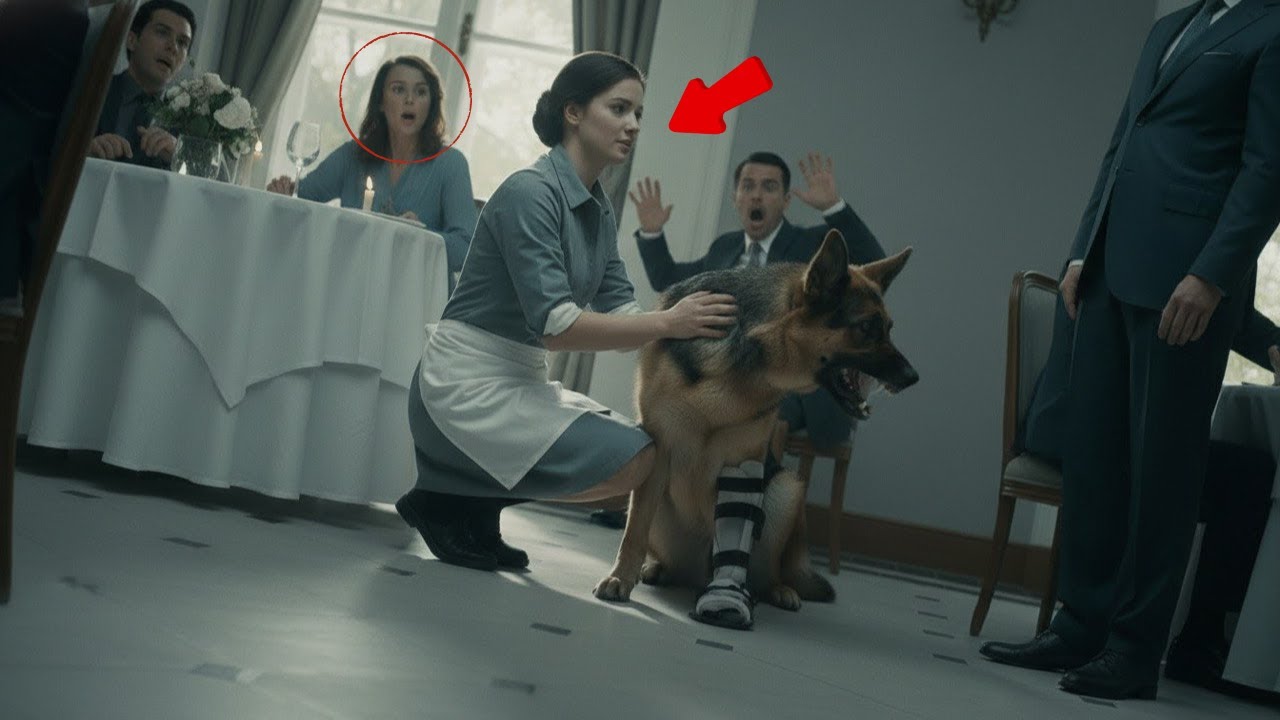 Nobody Could TAME The Mafia Boss's Disabled German Shepherd -What the Waitress Did Shocked Him.