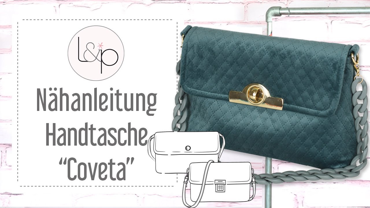 Nähanleitung Handtasche Coveta - ein schicke Tasche in handlicher Größe nähen