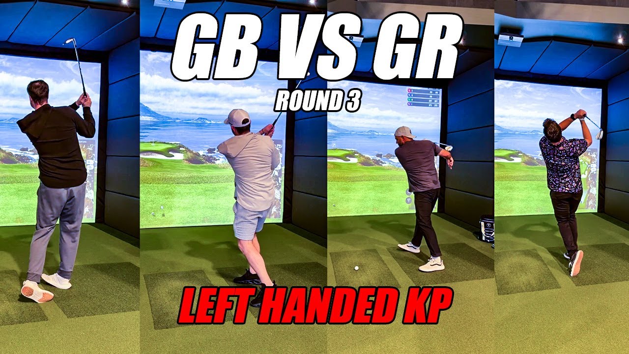 LEFT HANDED CLOSEST TO THE PIN vs @Green Room Indoor Golf Club ! #golfcontent #indoorgolf #golfsimulator