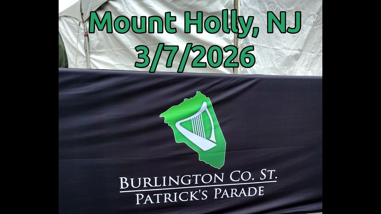 2026 Burlington County St. Patrick's Day parade. Mount Holly, NJ, USA