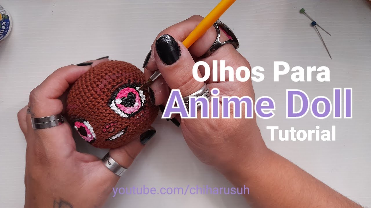 Como Pintar Olhos Na Crochet Doll | Chiharu Suh