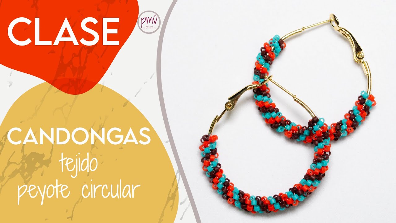 Aretes en teijido peyote