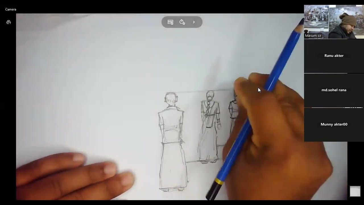 Третий поток на занятия по рисованию фигуры человека