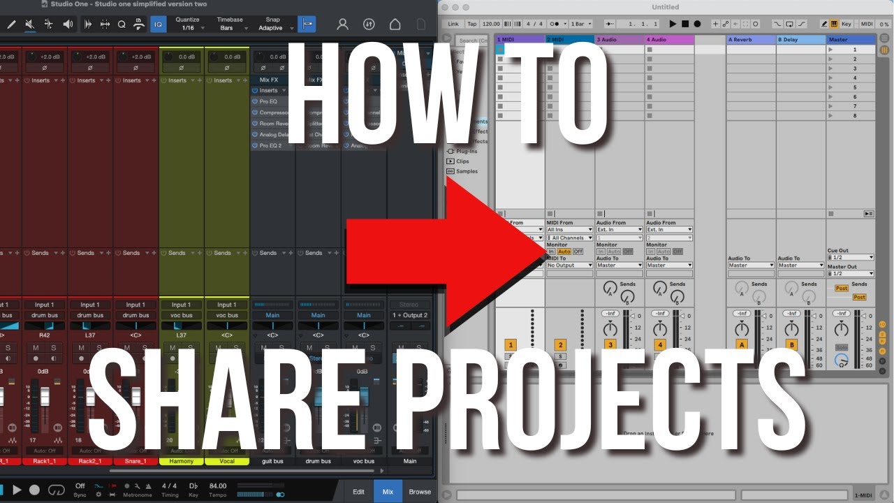 How to Share Projects in Studio One with Different DAWs
