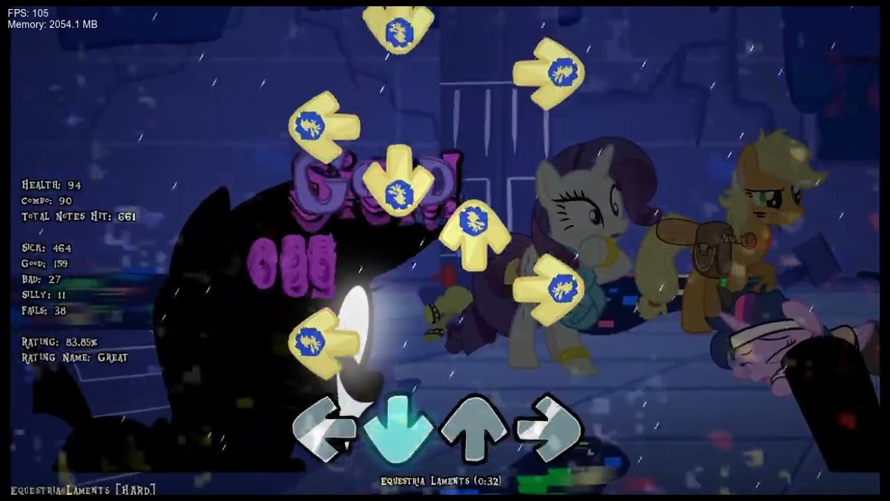 Fnf Darkness Is Magic VIP Mixes Equestria Lament & Welcome Home