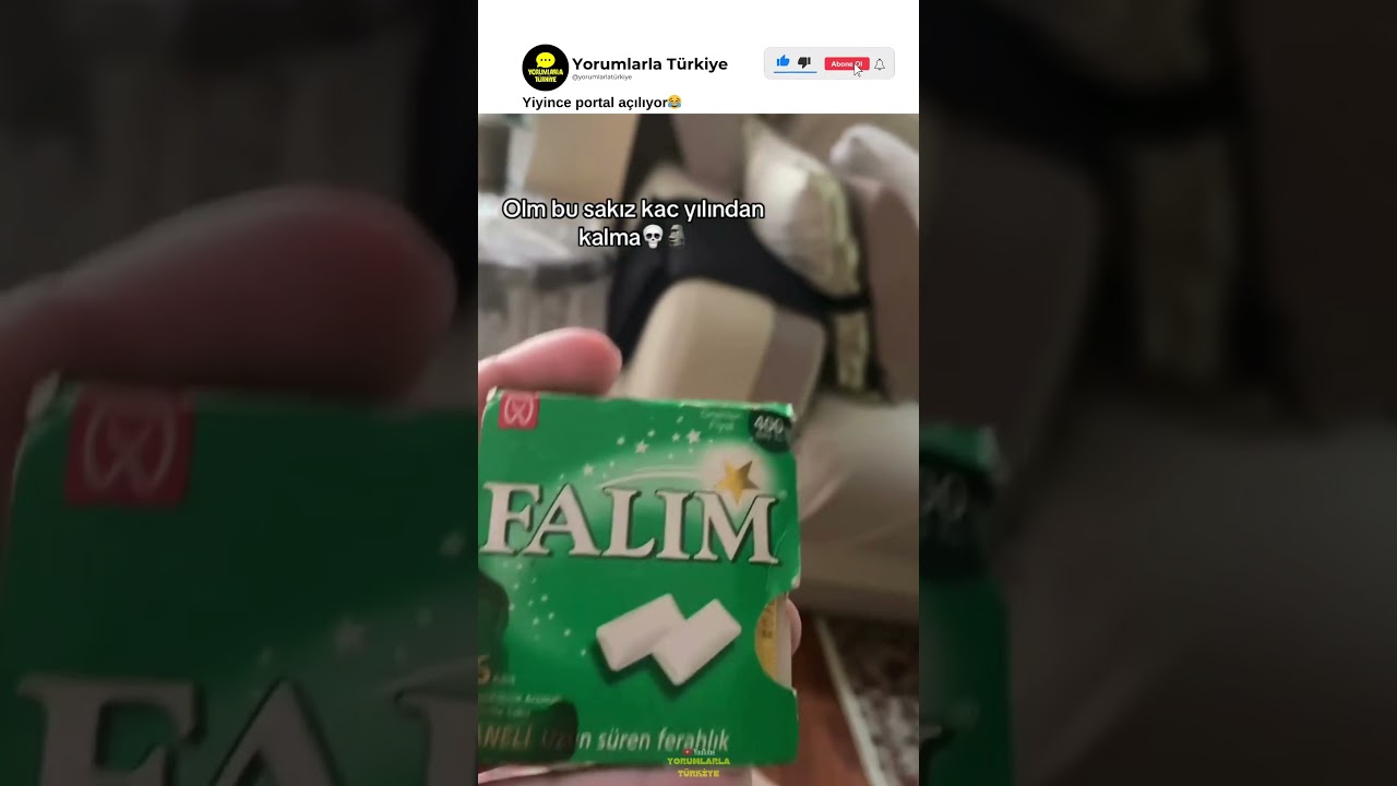 Yıllar &Ouml;nce &Uuml;retilmiş Olan Falım Sakız 😂 #reklamdeğildir