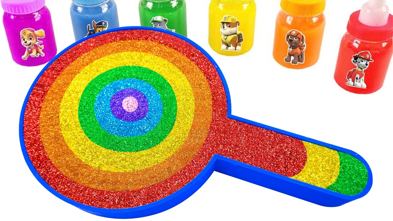 Satisfying Video | DIY How To Make Rainbow Lollipop Bathtub From Mixing Slime Cutting ASMR