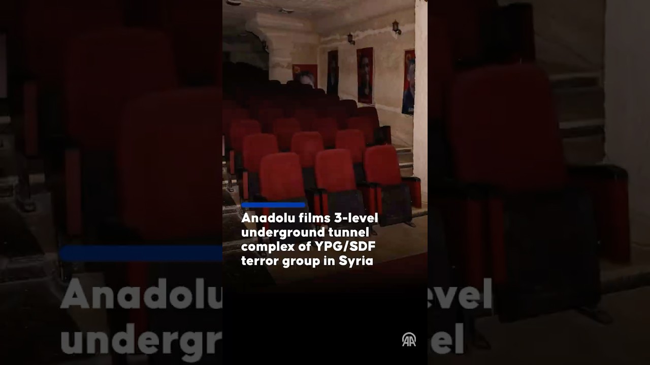 Агентство Anadolu сняло на видео трехуровневый подземный туннельный комплекс террористической гру...
