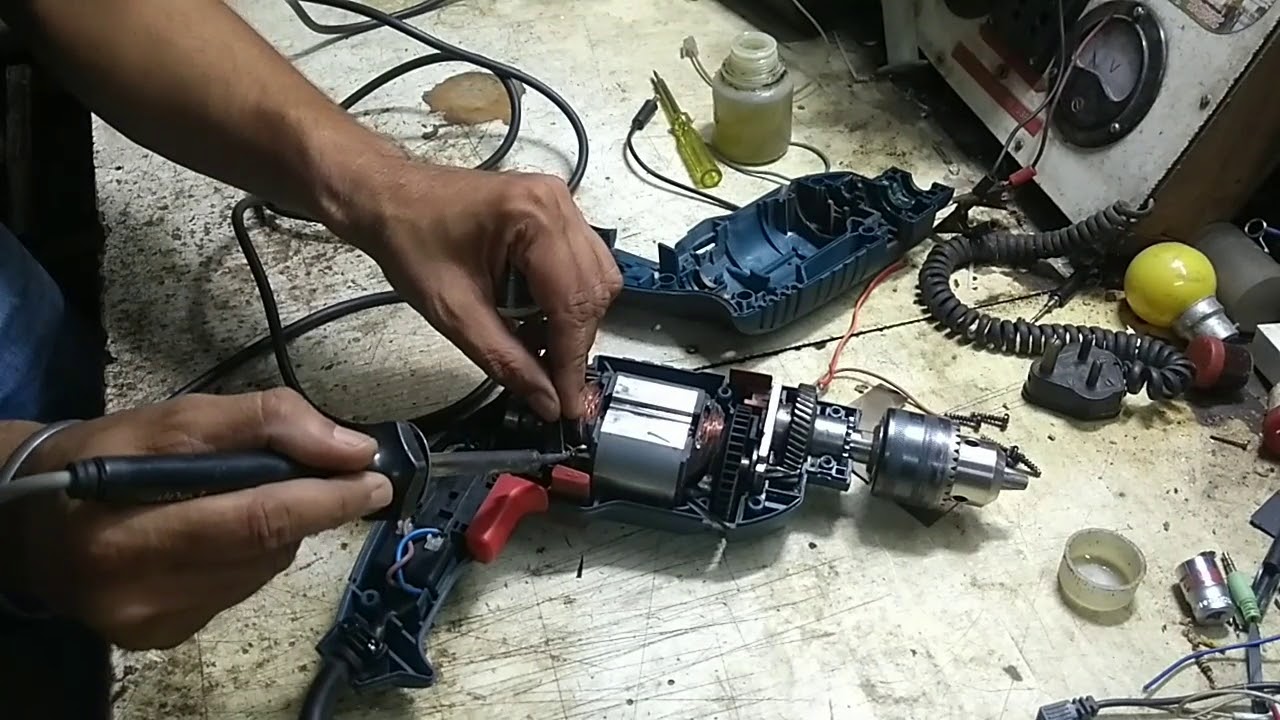 HOW TO REPAIR BOSCH GSB 13 RE DRILL BY GURINDER SINGH