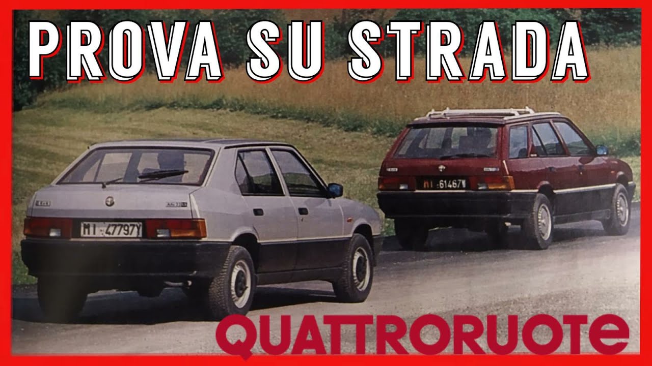 09/1985: ALFA ROMEO 33 1.5 4x4 (QUATTRORUOTE, prova su strada)