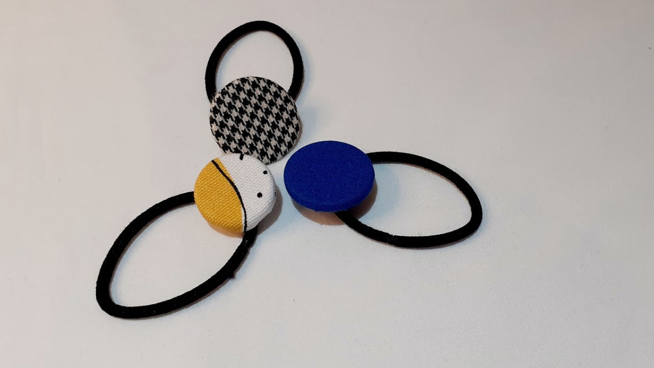How to Upscale a Cheap Button to Make a Hair Tie