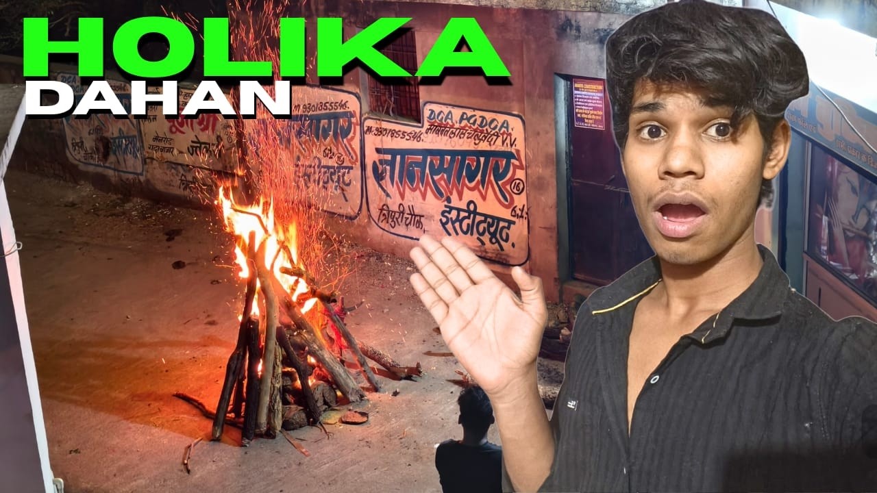 Holika Dahan par ye kya ho gaya? 😱 | Don't miss the end! | Harshit Yadav Vlogs @Sourav Joshi Vlogs