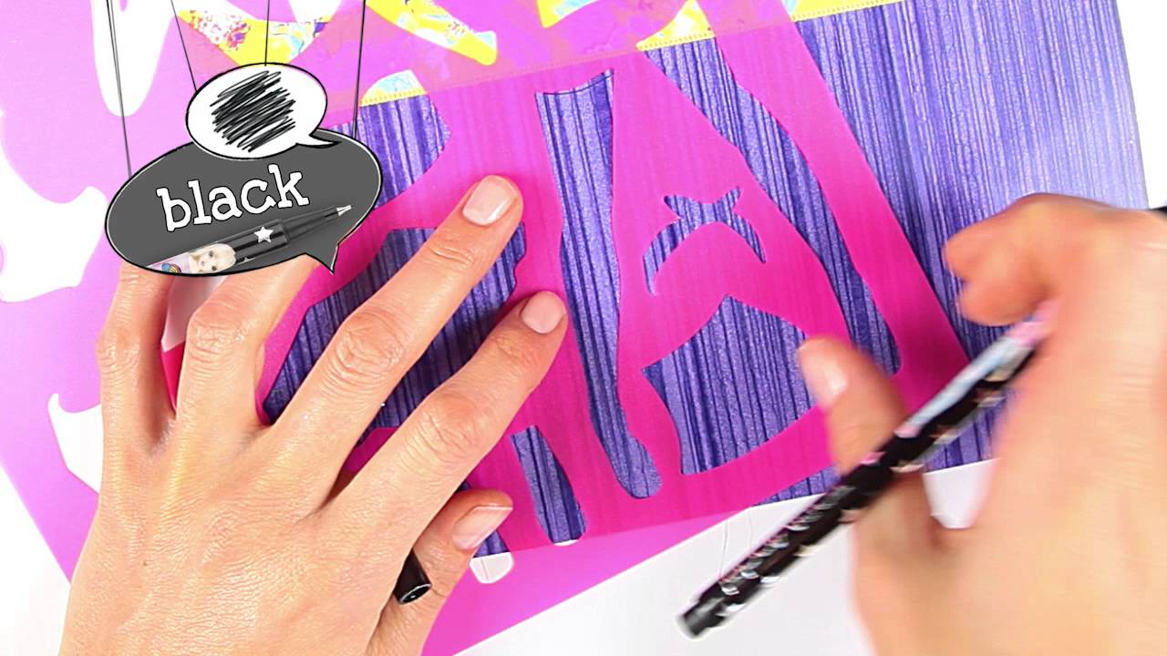 TOPModel Popstar Malbuch &ndash; Create your Popstar Outfit