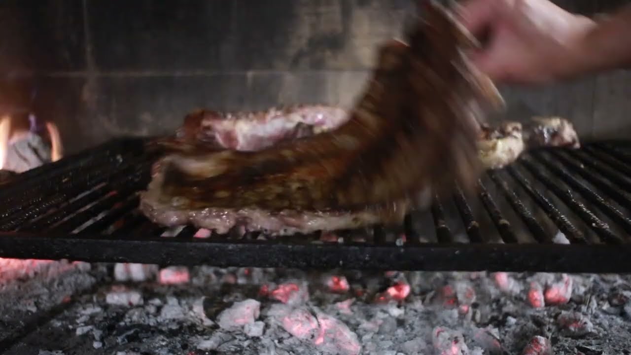 Argentinian Asado ( barbecue ) beef grilling by Max (with some help from Pablo)