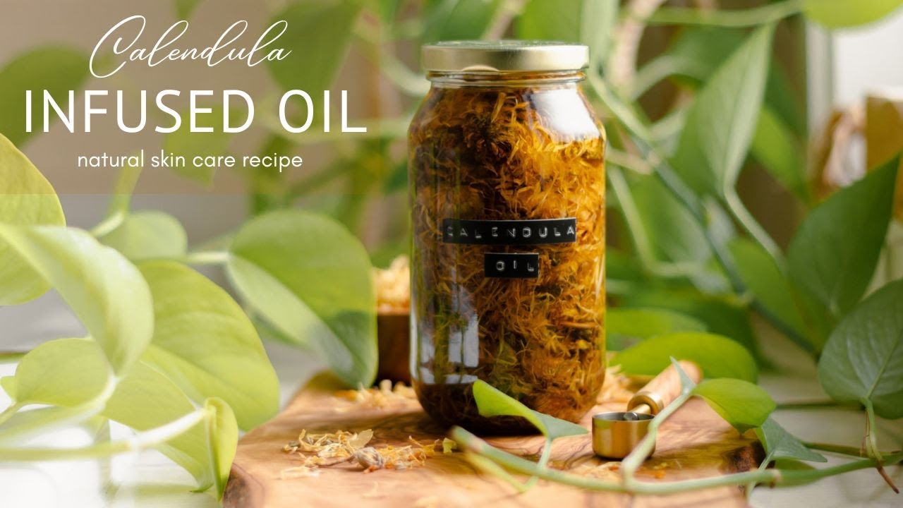 How to make a healing Calendula Infused Oil for skin