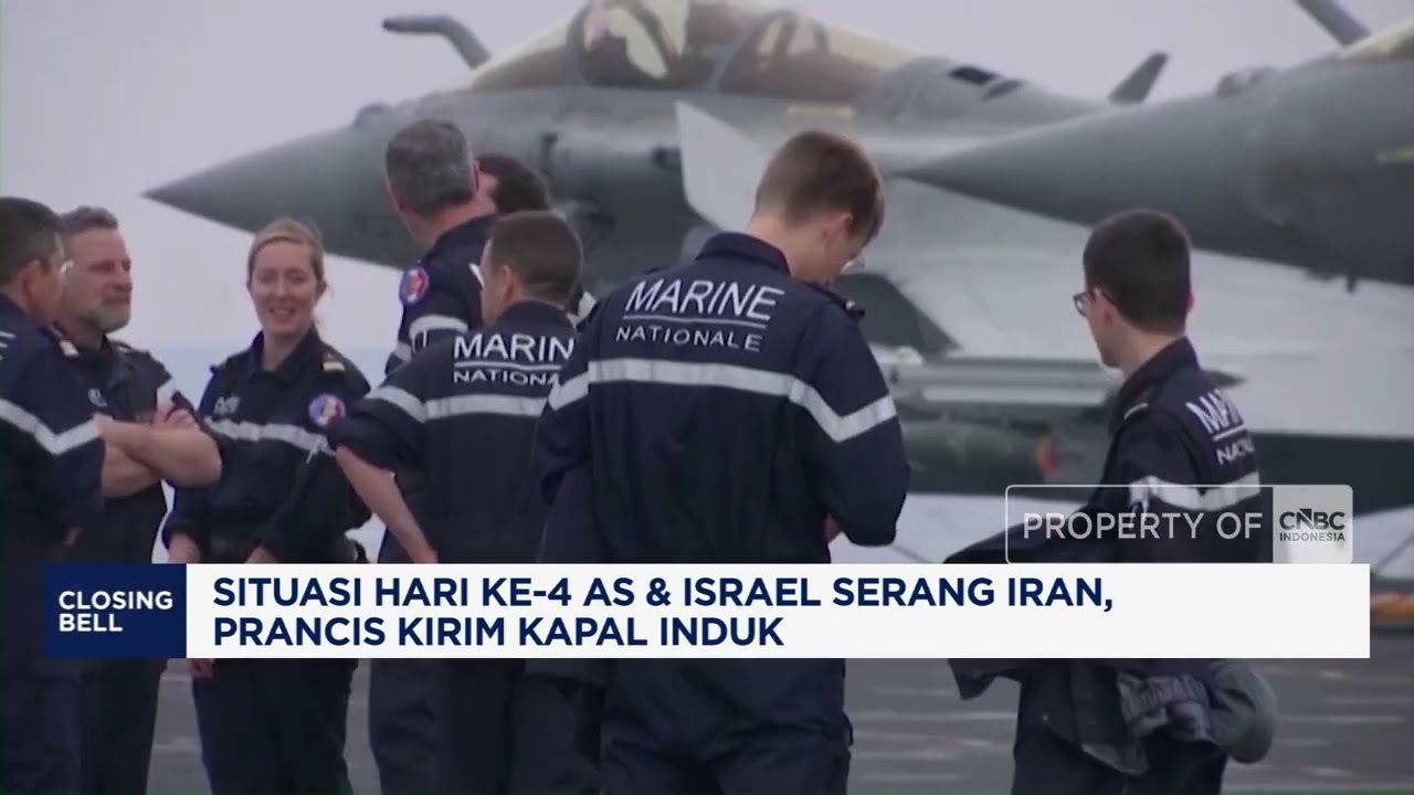 Situasi Hari Ke-4 AS & Israel Serang Iran, Prancis Kirim Kapal Induk
