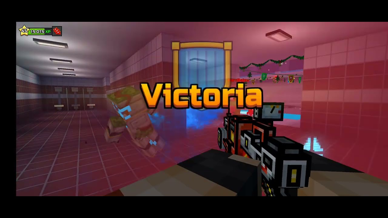 Jugando Pixel Gun 3D Partidas de lucha en equipos