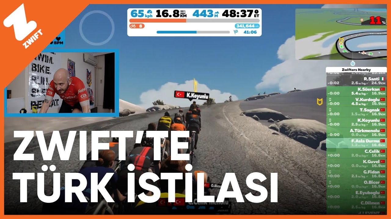Zwift'te Türk istilası. Her yer Türk bayrağı | Everything Bagel