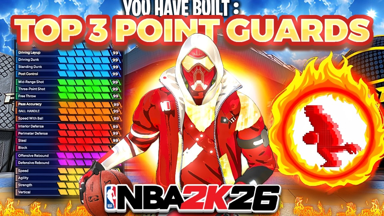 TOP 3 BEST POINT GUARD BUILDS ON NBA 2K26! THE MOST OVERPOWERED POINT GUARD BUILDS NEXT GEN!
