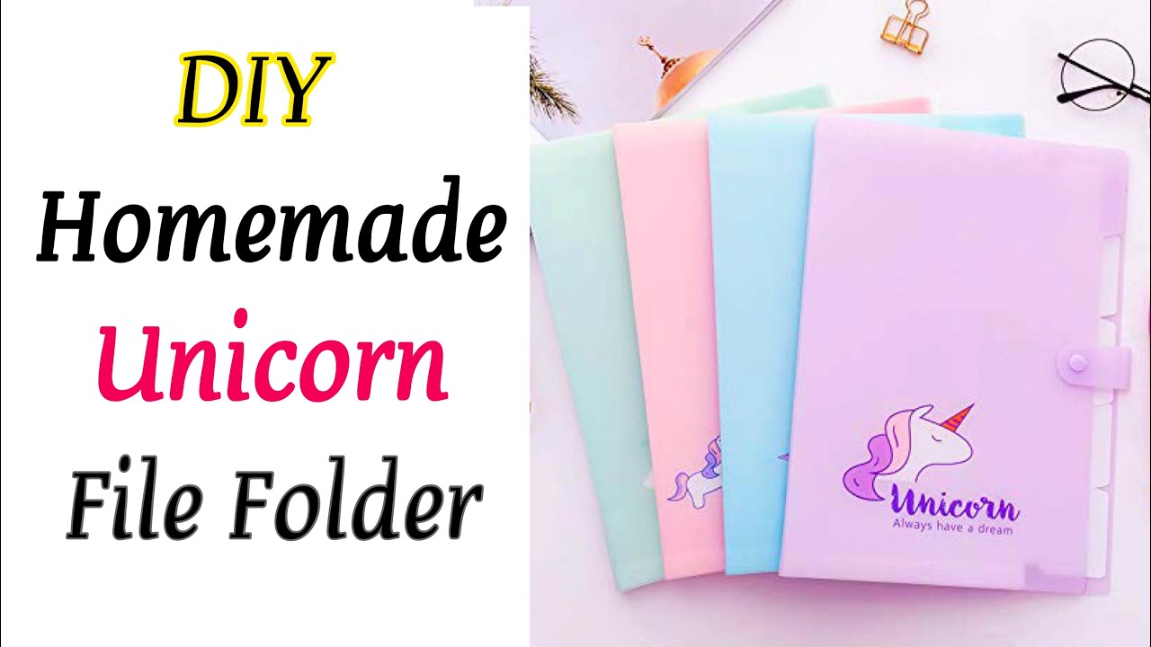 DIY File Folder / DIY Notebook Folder Organizer / Paper Craft / How to Make Mini File Folder / Easy