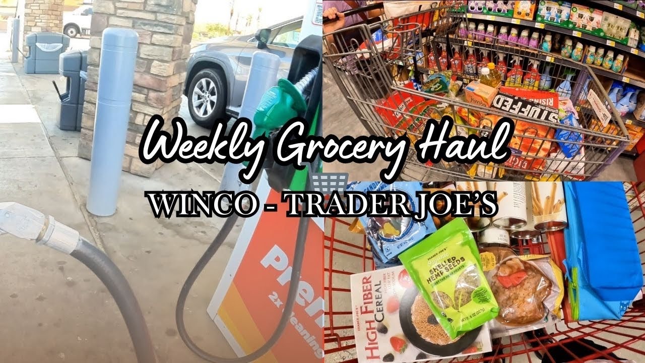 Weekly grocery shopping at Winco and shopping at Trader Joe&rsquo;s @winco @traderjoes
