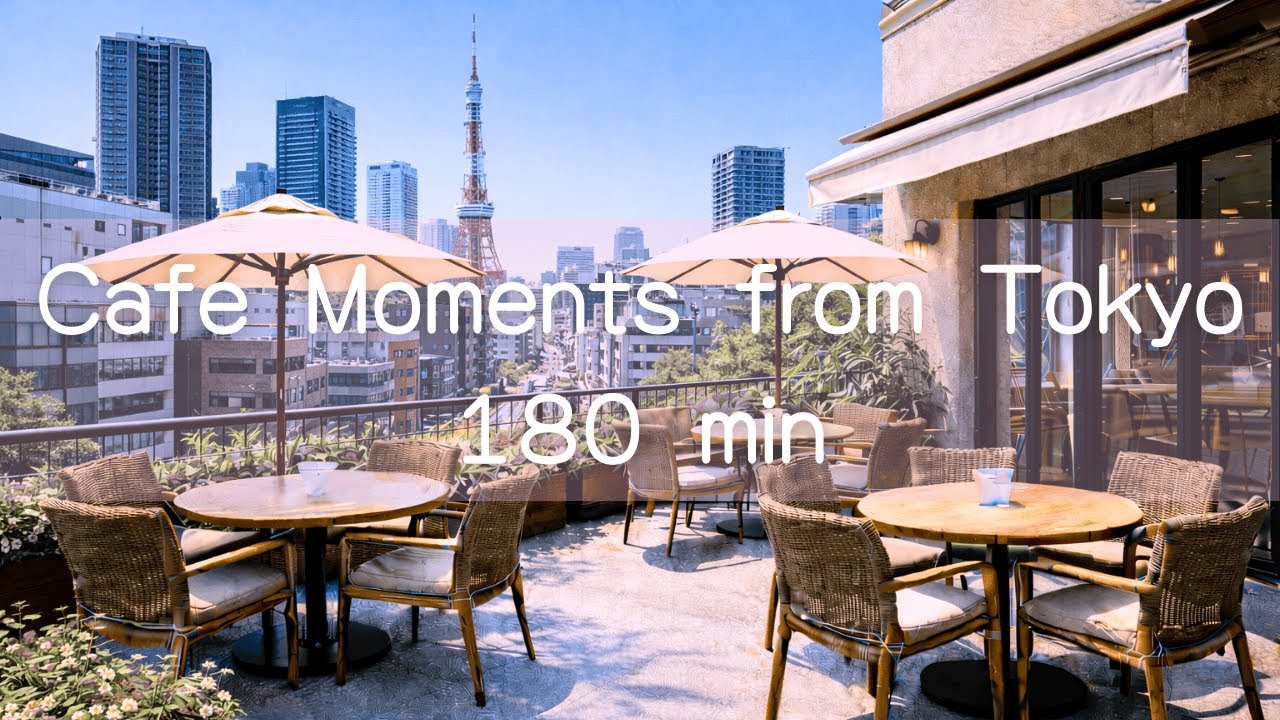 Tokyo Tower Terrace Café BGM | 180min Relaxing Piano & Japanese Instruments