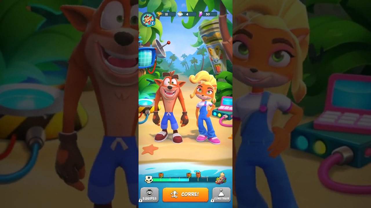 Jogando crash Bandicoot on the run dos servidores do discord
