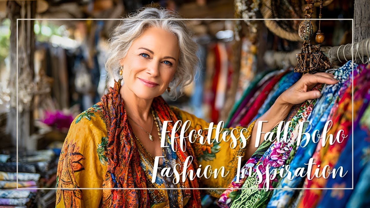 Fall 2025 Boho Fashion for Women Over 60 | Effortless Style & Trends