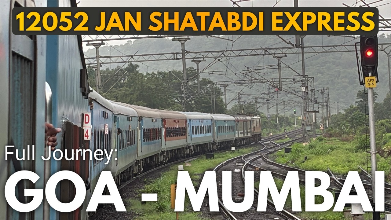 STOP Taking Flights! The Jan Shatabdi Express is the FASTEST Way to Travel from Goa to Mumbai