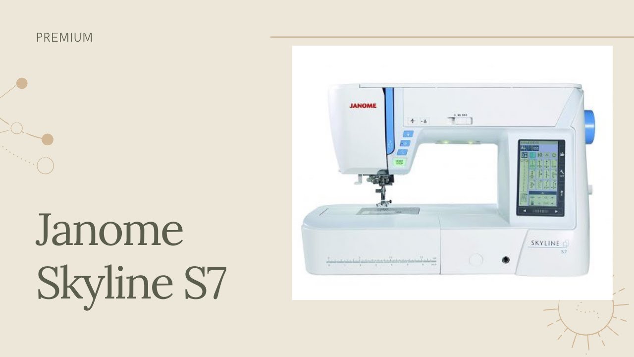 Что значит?!  Швейная машинка JANOME SKYLINE S7