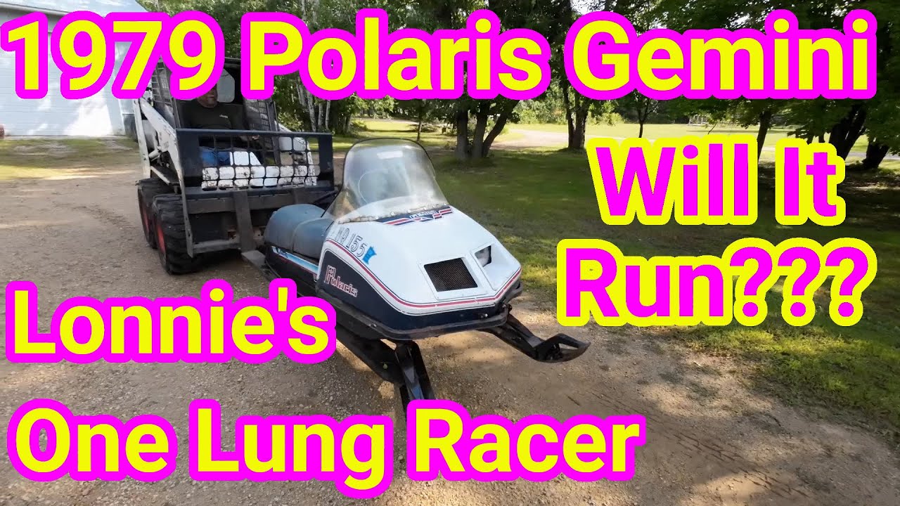 Will It Run? 1979 Polaris Gemini Vintage Snowmobile. Single Cylinder race sled build. Polaris Colt.