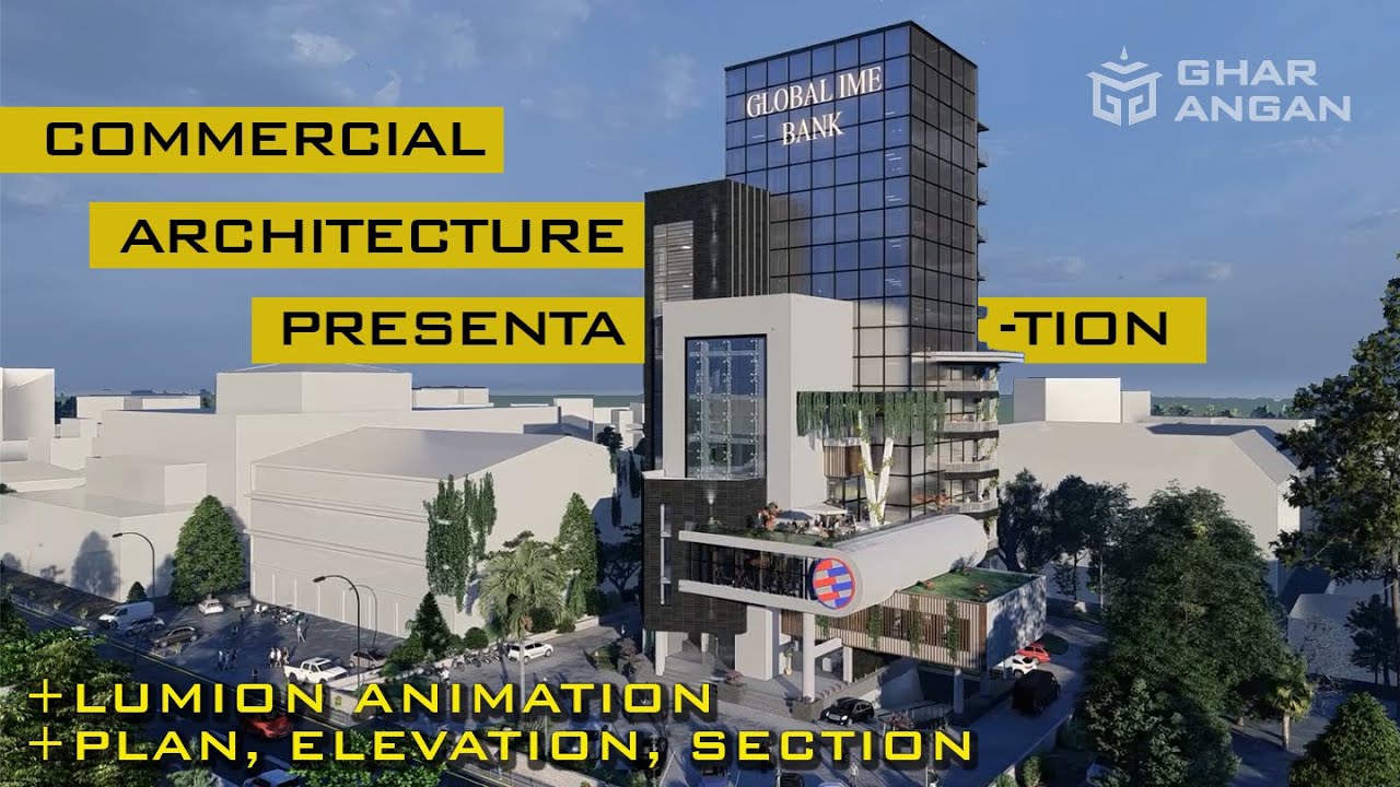 How to design Commercial Buildings || BANK ARCHITECTURE PRESENTATION