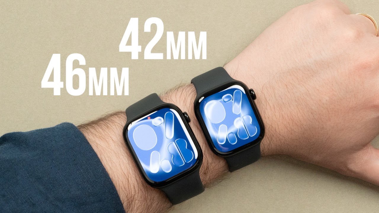 Apple Watch Series 11 — сравнение размеров на запястье! (42 мм против 46 мм)