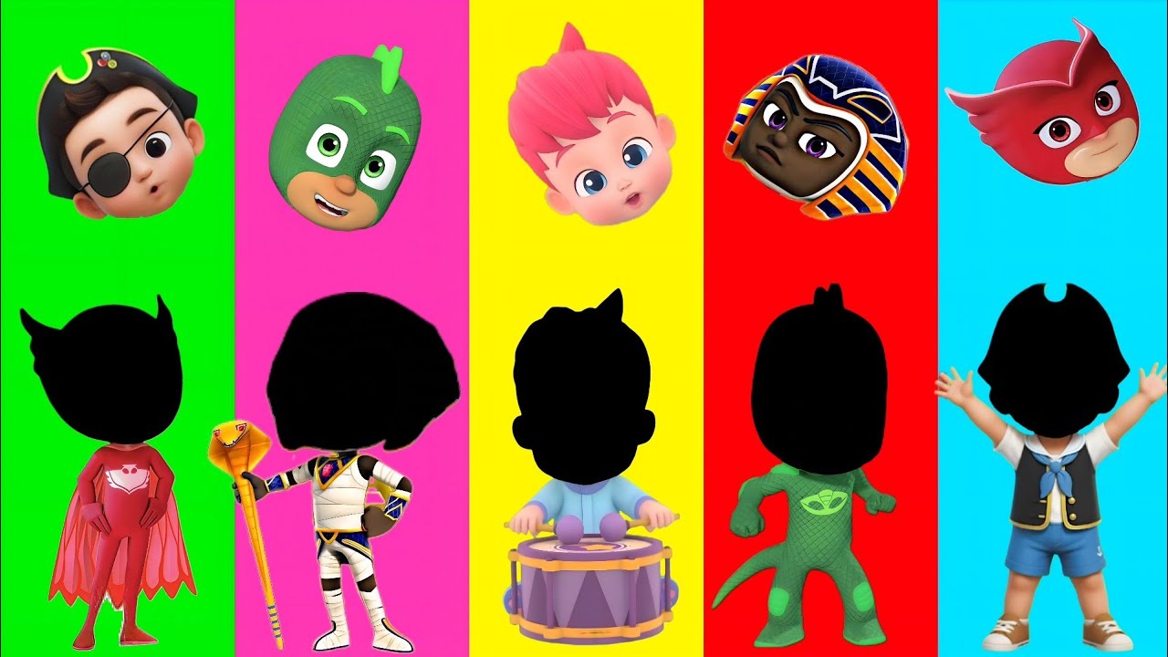 Wrong eyes👀 challenge DAME TU COSITA Pj Masks Funny Puzzle Wrong Heads