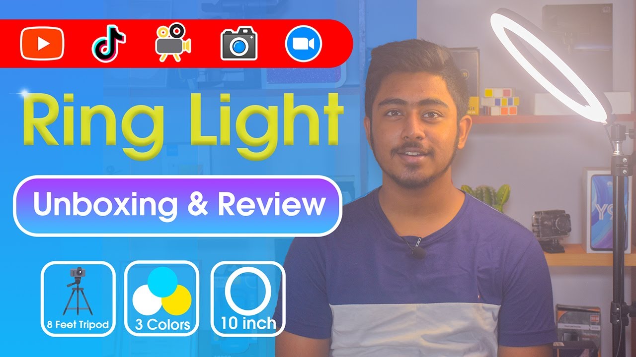 Ring Light for TikTok and YouTube Videos🔥 | Unboxing & Review | SINHALA |