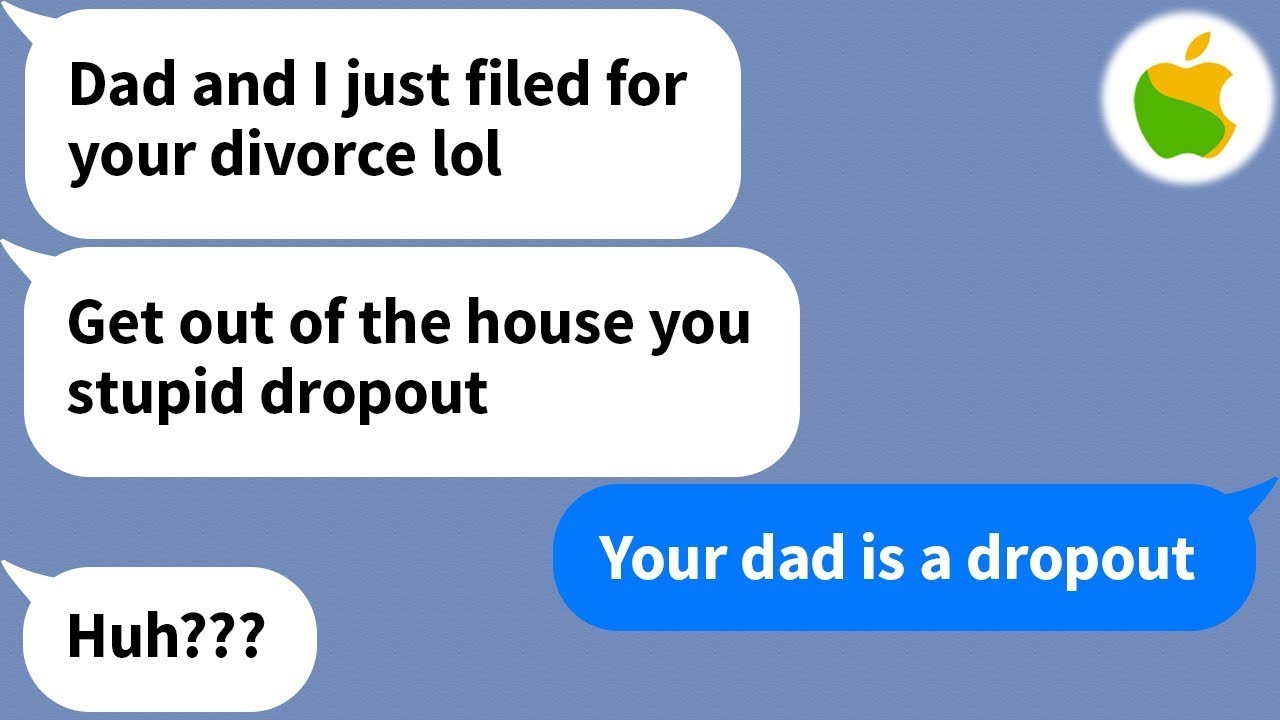 【Apple】 My daughter looked down on me because I dropped out of school...