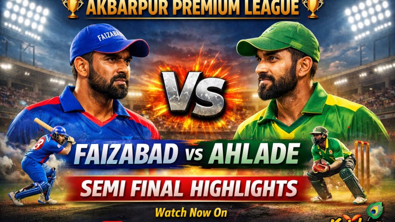 Ahalade 🆚 Faizabad | Semifinal Highlights | Full Match Thriller#Semifinal#ViralVideo #CricketLovers 