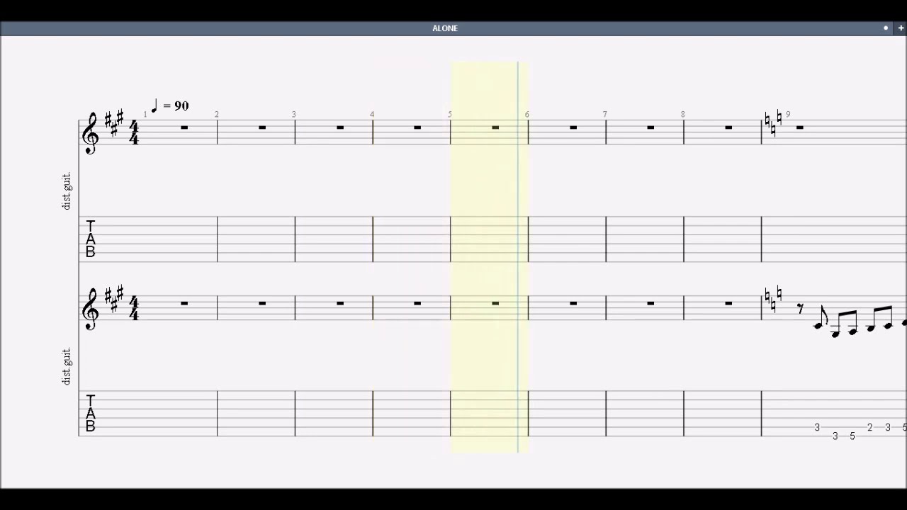 B'z. ALONE  guitar tab