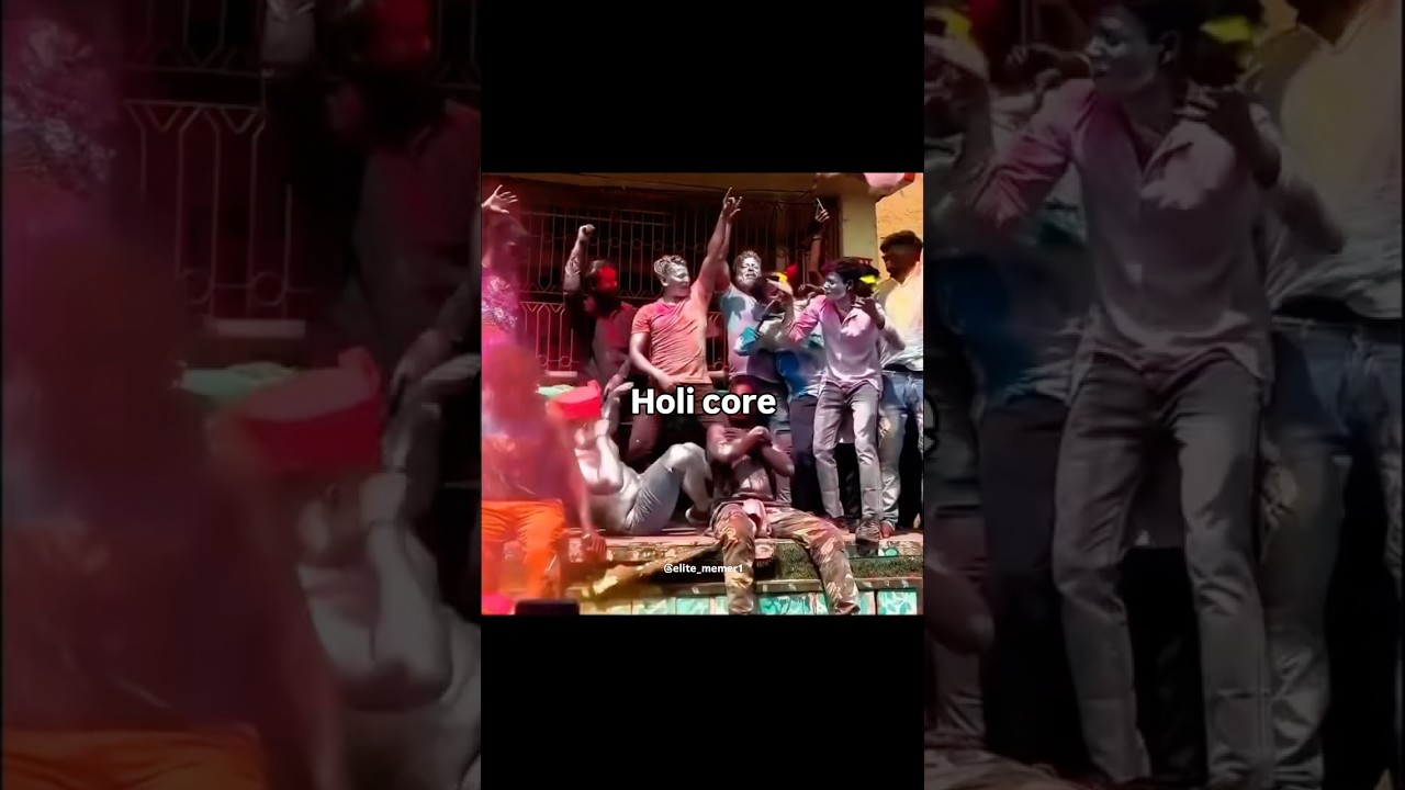 Bhayankar holi 💀 #dangreous #holi #happyholi #funny #shorts