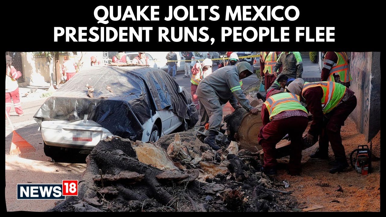 BREAKING | President Sheinbaum Calmly Evacuates Live Presser as 6.5 Quake Rocks Mexico City | N18G