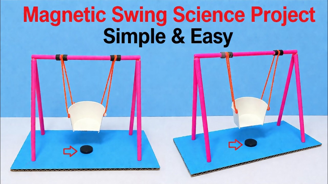 magnetic swing working model for school science project in easy steps - diy pandit