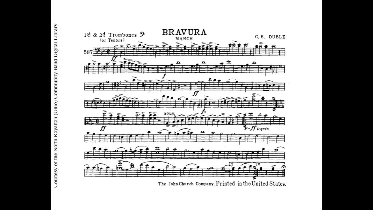 BRAVURA - TROMBONE BC, 1,2
