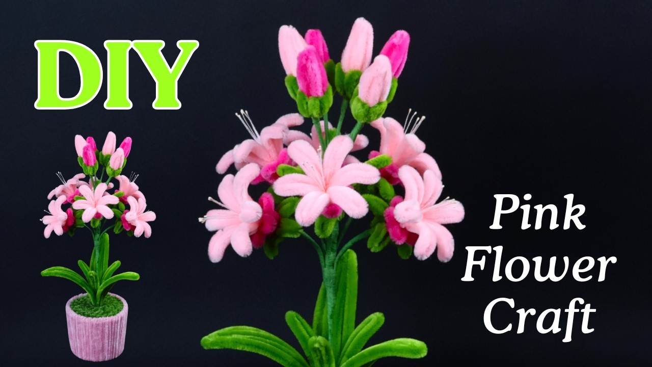 🌸 DIY Velvet Orchid Flower Pot | Creative Handmade Craft Idea for Home ✨