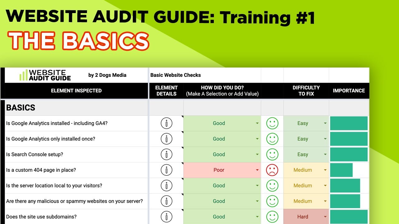 Website Audit Tutorial #1 - The Basics