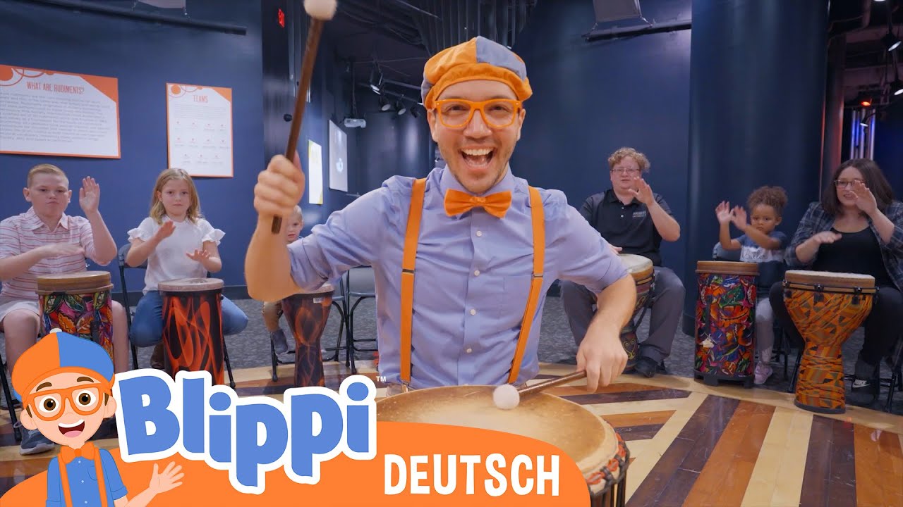 Trommeln mit Blippi 🥁 | Blippi Deutsch - | Abenteuer und Videos für Kinder