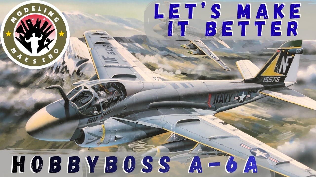 Hobbyboss A-6A Intruder 1/48 scale - Model Build and Review - Construction, Airbrushing, Oil Wash 4K