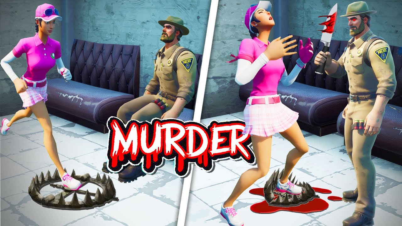 Sie tappt in die Falle in Fortnite Murder Modus