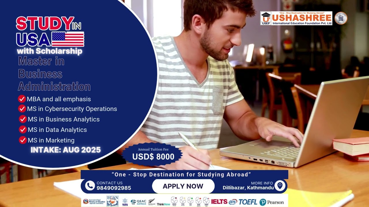 𝐔𝐒𝐇𝐀𝐒𝐇𝐑𝐄𝐄 | MBA International Business Study in the USA- Fall 2025 