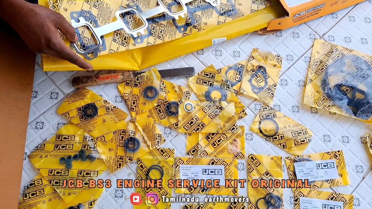 JCB BS3 Engine full repair kit original // #jcb @Tamilnadu_earthmovers 